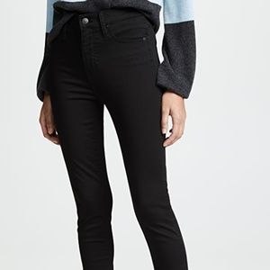 Madewell 10" High Rise Skinny Jeans black size 28